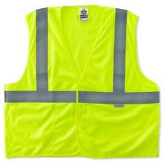8255HL S/M LIME TREATED POLY VEST - Makers Industrial Supply