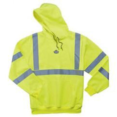 8393 3XL LIME HOODED SWEATSHIRT - Makers Industrial Supply