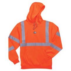 8393 M ORANGE HOODED SWEATSHIRT - Makers Industrial Supply