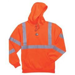 8393 3XL ORANGE HOODED SWEATSHIRT - Makers Industrial Supply