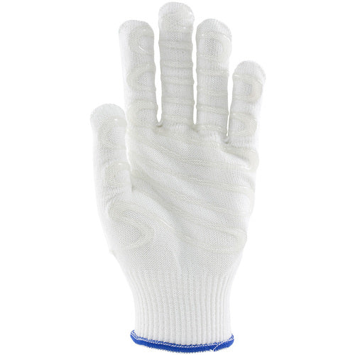 ‎22-751LHXL SS Engineered Yarn Glove - S-Steel/Silica Fbr w/Dyneema & Poly 1 Side Silagrip Coat - Lt Wgt - Wht - Exact Industrial Supply