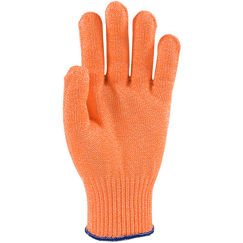 ‎22-760OR/XS SS Engineered Yarn Glove - S-steel wire core & Dyneema Yarn - w/poly - Medium Weight - orn - 10 Gg - Exact Industrial Supply