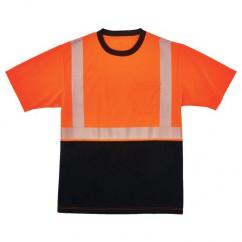 8280BK S ORG/BLK FRONT PERF T-SHIRT - Makers Industrial Supply