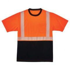 8280BK S ORG/BLK FRONT PERF T-SHIRT - Makers Industrial Supply