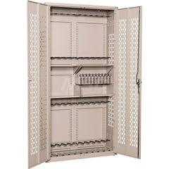 Gun Cabinets & Accessories; Type: Weapon Rack; Width (Inch): 42; Depth (Inch): 15; Height (Inch): 84; Type of Weapon Accomodated: M16; M4; M9; Gun Capacity: 24; Color: Stealth; Battleship Gray; Desert Sand