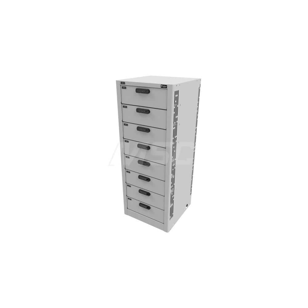 Locker: 16.5″ Wide, 16.5″ Deep, 41.5″ High Black & Light Gray, Steel