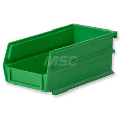 Plastic Hang, Stack & Nest Bin: Green 12 lb Capacity