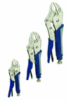 3 Piece - Curve Jaw Cushion Grip Locking Plier Set - Makers Industrial Supply