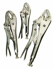 3 Piece - Curved Jaw Locking Plier Set - Makers Industrial Supply