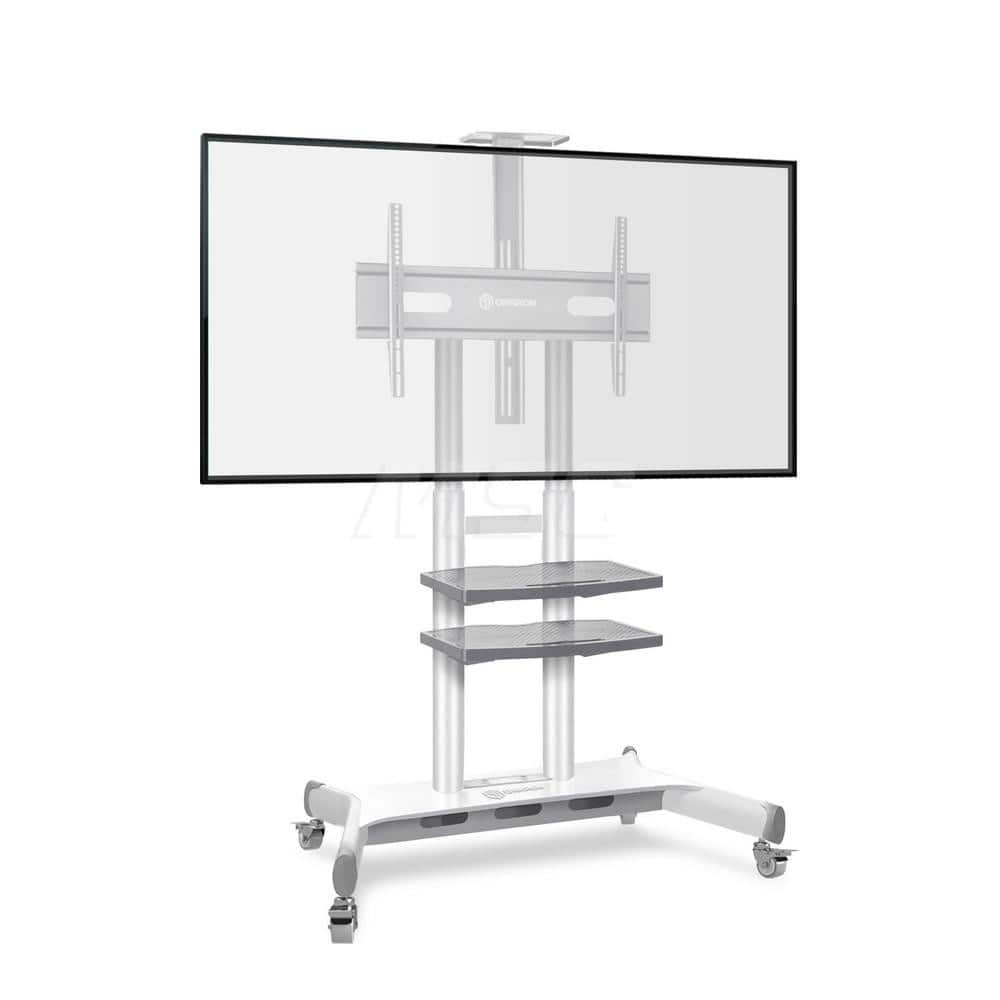 Security Monitor & TV Mounts; Mount Style: Flat Panel Mount; Load Capacity (Lb.): 200.00; Maximum Monitor Size: 83 in; Minimum Monitor Size: 50 in; Rotating/Tilting: Rotating; Material: Plastic; Steel; Color: White; Maximum Load Capacity: 200.00