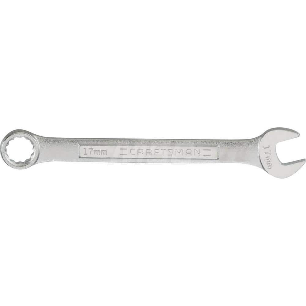 Combination Wrench: Steel, Polished Chrome-Plated