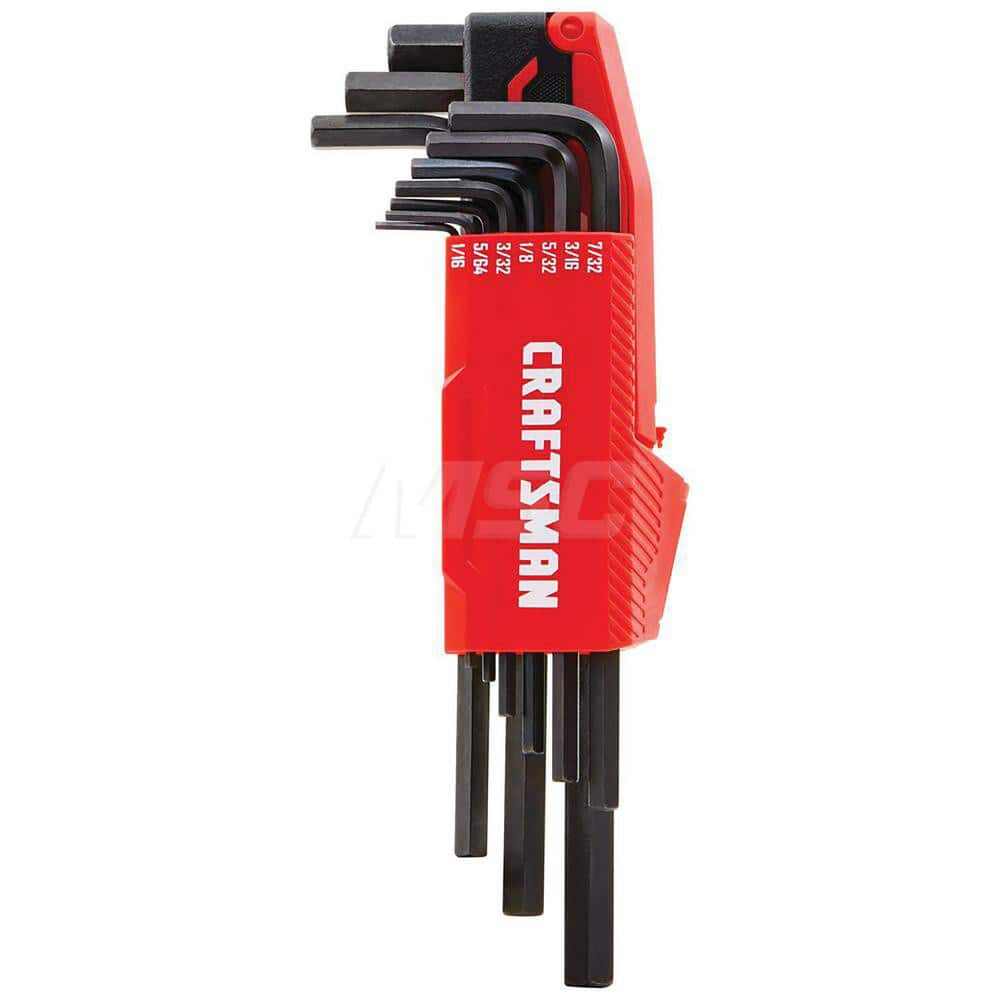 Hex Key Sets; Tool Type: Hex; Handle Type: L-Handle; T Handle; Measurement Type: Metric; Hex Size Range (mm): 1.5 - 10; Finish Coating: Black Oxide