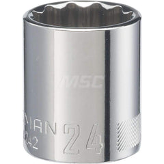 Hand Socket: 1/2″ Drive, 4 mm Socket, 12-Point Chrome-Plated & Polished