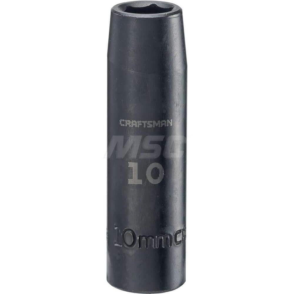 Impact Socket: 3/8″ Drive 6-Point, Black Oxide