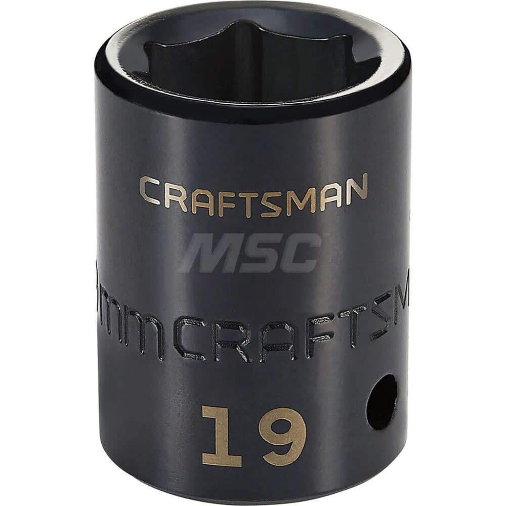 Impact Socket: 1/2″ Drive 6-Point, Black Oxide