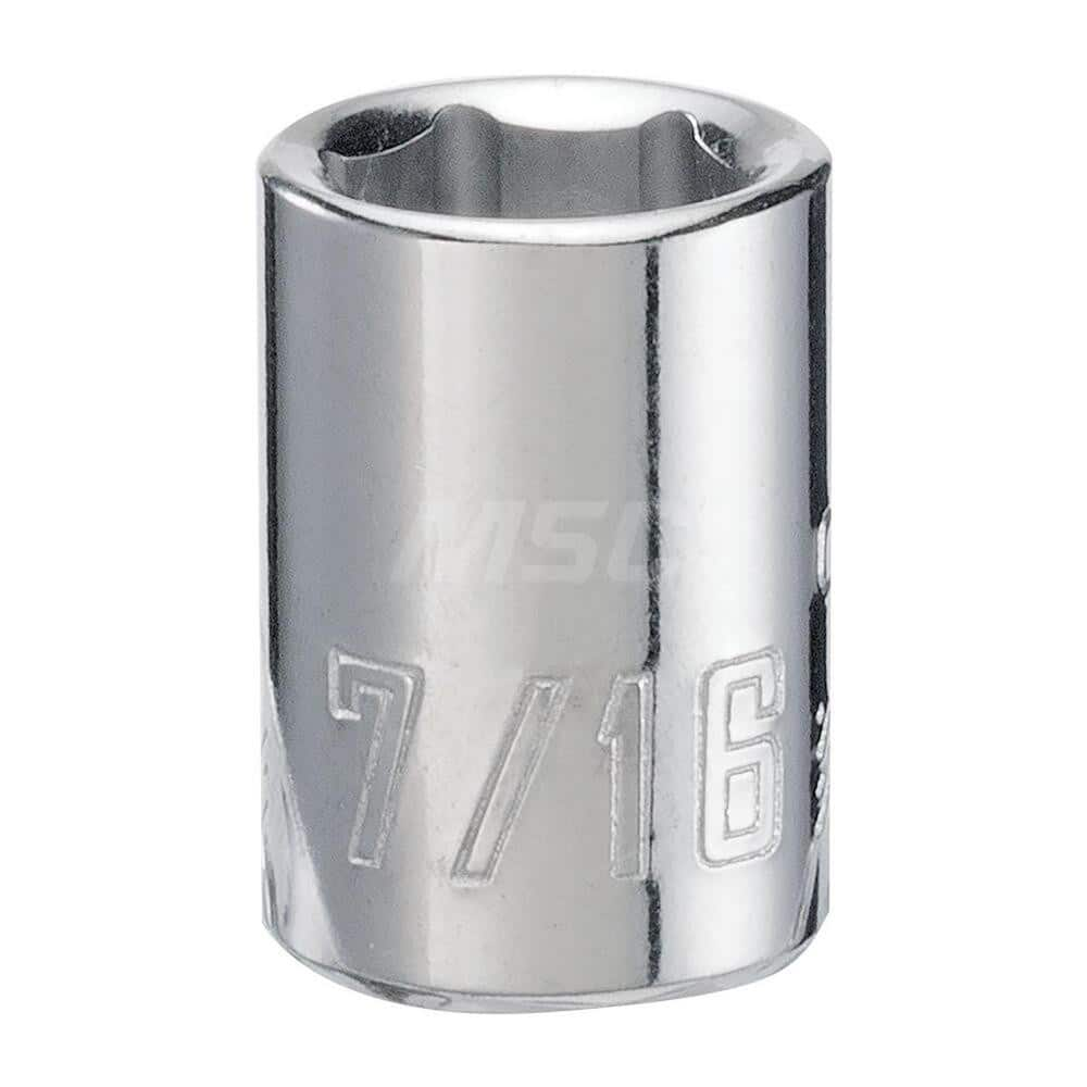 Hand Socket: 3/8″ Drive, 1/2″ Socket, 12-Point Chrome-Plated & Polished