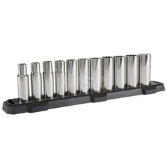 Socket Set: 1/2″ Drive 1″ Socket, 12 Point, Full Polish