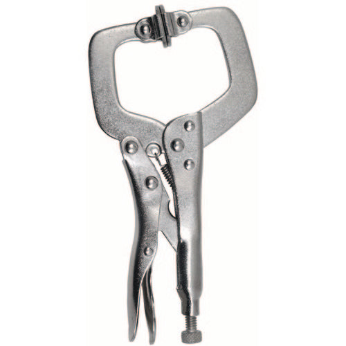 LOCKING C-CLAMP W/SWIVEL PAD 9″ - Makers Industrial Supply