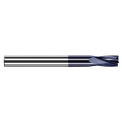 0.3437″ (11/32″) Cutter Diameter × 1.0000″ (1″) Flute Length Carbide Flat Bottom Counterbore, 4 Flutes, AlTiN Coated - Exact Industrial Supply