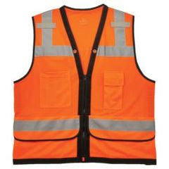 8253HDZ S/M ORANGE SURVEYORS VEST - Makers Industrial Supply