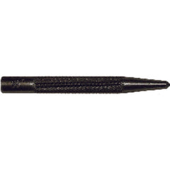 Mayhew Center Punch - 1/4″ Hex × 4″ Overall Length - Makers Industrial Supply