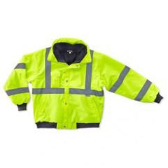 8380 S LIME BOMBER JACKET - Makers Industrial Supply