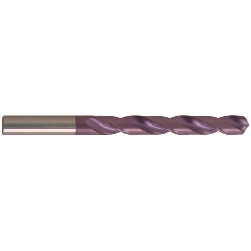 #42 Dia. × 2.37 mm Shank × 30 mm Flute Length × 57 mm OAL, Jobber, 118°, nano-FIREX, 2 Flute, External Coolant, Round Solid Carbide Drill