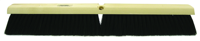 18" - Black Fine Sweeping Broom Without Handle - Makers Industrial Supply