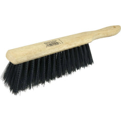 8″ - Black Synthetic Counter Dusters / Oil / Water Resistant Industrial Hand Brush - Makers Industrial Supply