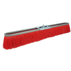 18″ Vortec Pro Medium Sweep Strip Broom, Red Polypropylene Fill - Makers Industrial Supply