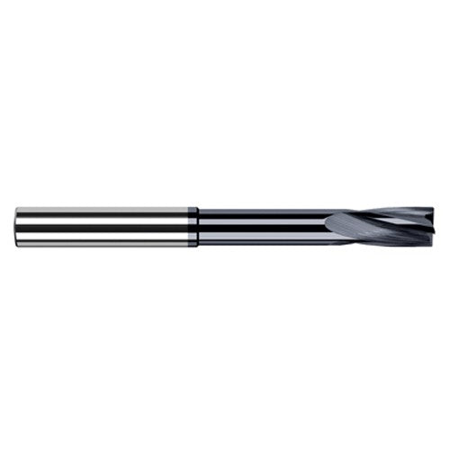 ‎0.1575″ Cutter Diameter × 0.6250″ (5/8″) Flute Length × 1.2500″ (1-1/4″) Reach Carbide Flat Bottom Counterbore, 4 Flutes, AlTiN Coated - Exact Industrial Supply