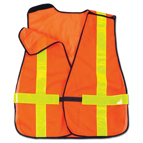 8080BAX Orange Non-Cert X-Back Vest - Makers Industrial Supply