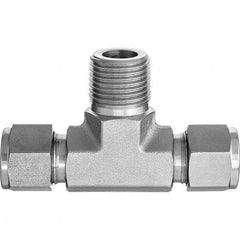 Value Collection - Metal Compression Tube Fittings Type: Male Branch Tee End Connections: Comp x Comp x MNPT - Makers Industrial Supply