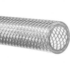 Value Collection - 1/2" ID x 5/8" OD, 25' Long, PVC Reinforced (FDA) Tube - Clear, 100 Max psi, -50 to 150°F - Makers Industrial Supply