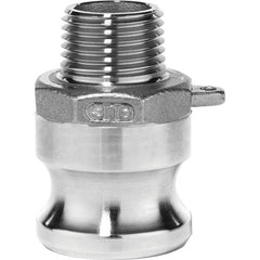 USA Sealing - 1-1/2" x 1-1/2" Cam & Groove Male Adapter Male NPT Thread - Makers Industrial Supply