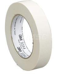 Masking Tape: 48 mm Wide, 60.14 yd Long, 5.4 mil Thick, Tan Crepe Paper, Rubber Adhesive, 23 lb/in Tensile Strength