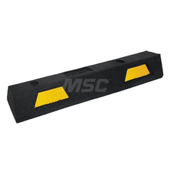 Speed Bumps, Parking Curbs & Accessories; Type: Car Stop; Length (Inch): 48; Width (Inch): 6; Height (Inch): 4.5; Color: Black; Material: Recycled Rubber