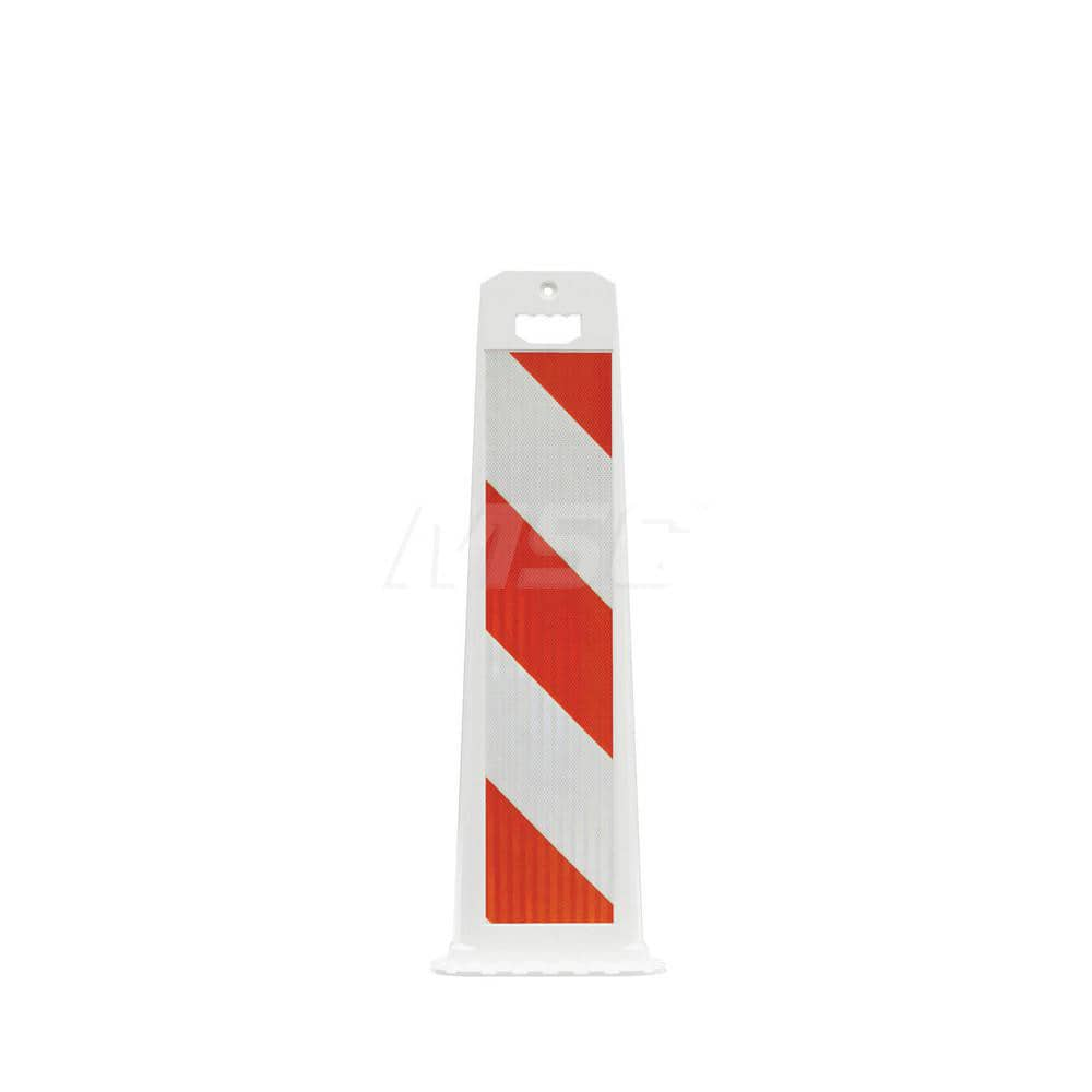 Traffic Barrels, Delineators & Posts; Type: Vertical Panel; Material: Polyethylene; Reflective: Yes; Base Needed: Yes; Width (Inch): 14-3/4; Additional Information: Stripe Width: 6 in; Series: 4100; Sign Dimensions: 36 in H x 8 in W; Subbrand: Gemstone ™;