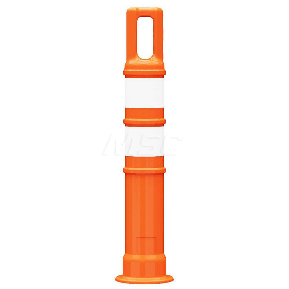 Traffic Barrels, Delineators & Posts; Type: Handle Top Delineator; Material: LDPE; Reflective: Yes; Base Needed: Yes; Height (Inch): 28; Width (Inch): 4-1/2; Additional Information: Sub Brand: Watchtower ™; Sheeting Grade: Diamond; Stripe Color: White; Di