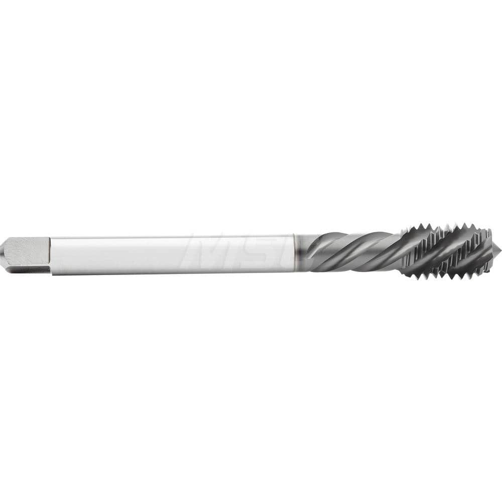 Spiral Flute Tap: #10-24, UNC, 3 Flute, 2-3 P, 3B Class of Fit, High Speed Steel-E, GLT-1 Finish 2.756″ OAL, Left Hand Flute, Left Hand Thread, X, Series Enorm Z