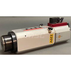 Electric High-Speed Spindles; RPM: 40000.000; Application: Drilling; Cutting; Sanding; Milling; Deburring; Sawing; Polishing; Threading; Grinding; Wattage: 1200.000; Body Style: HSK E25; Overall Length (Decimal Inch): 14.12; Brushless Motor: No; Automatic