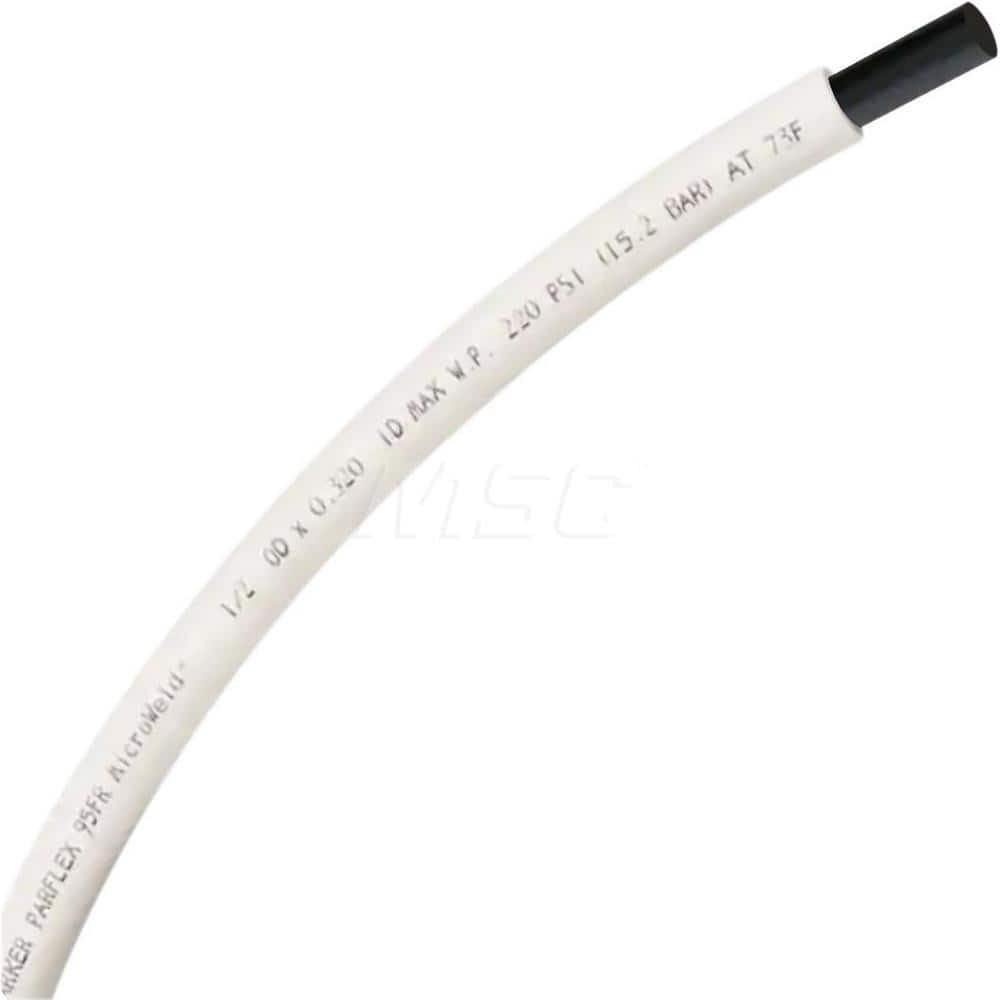 Buna-N Tube: 1/8″ ID, 1/4″ OD 240 Max psi, -40 to 165 ° F, White