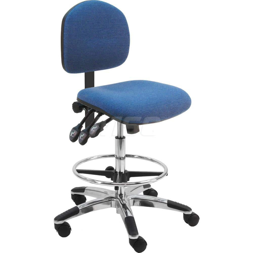 Task Chair: Fabric, Blue