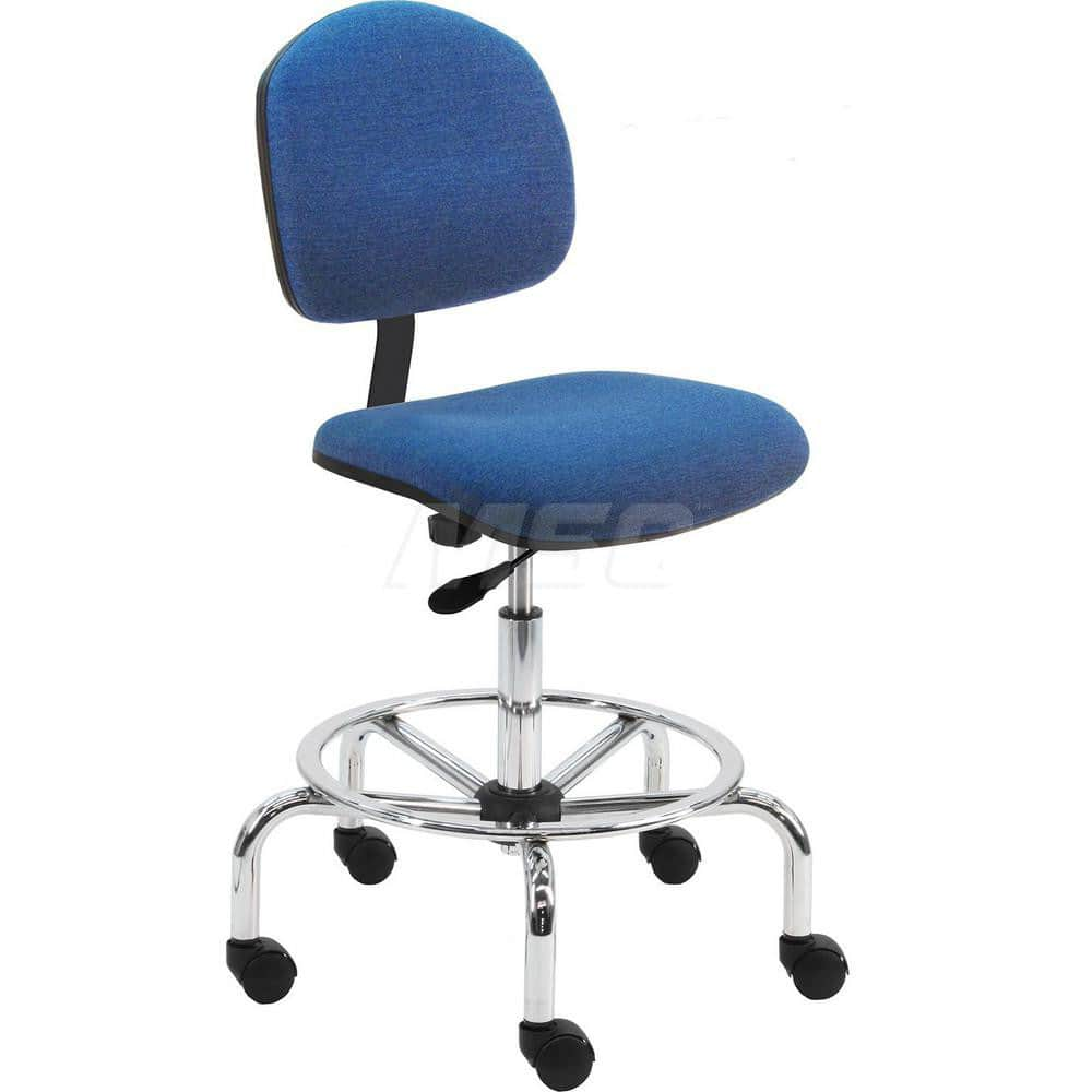 Task Chair: Fabric, Blue