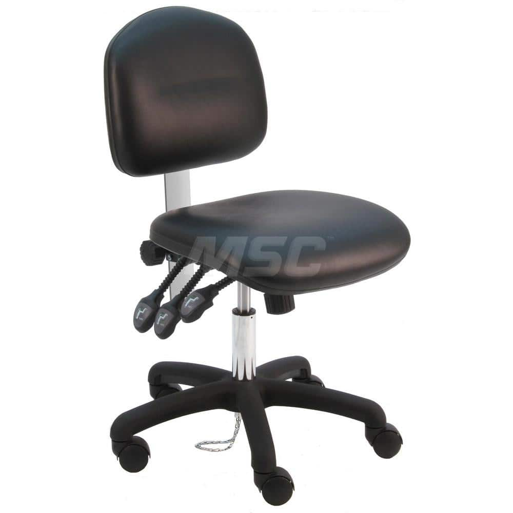 Task Chair: Vinyl, Black