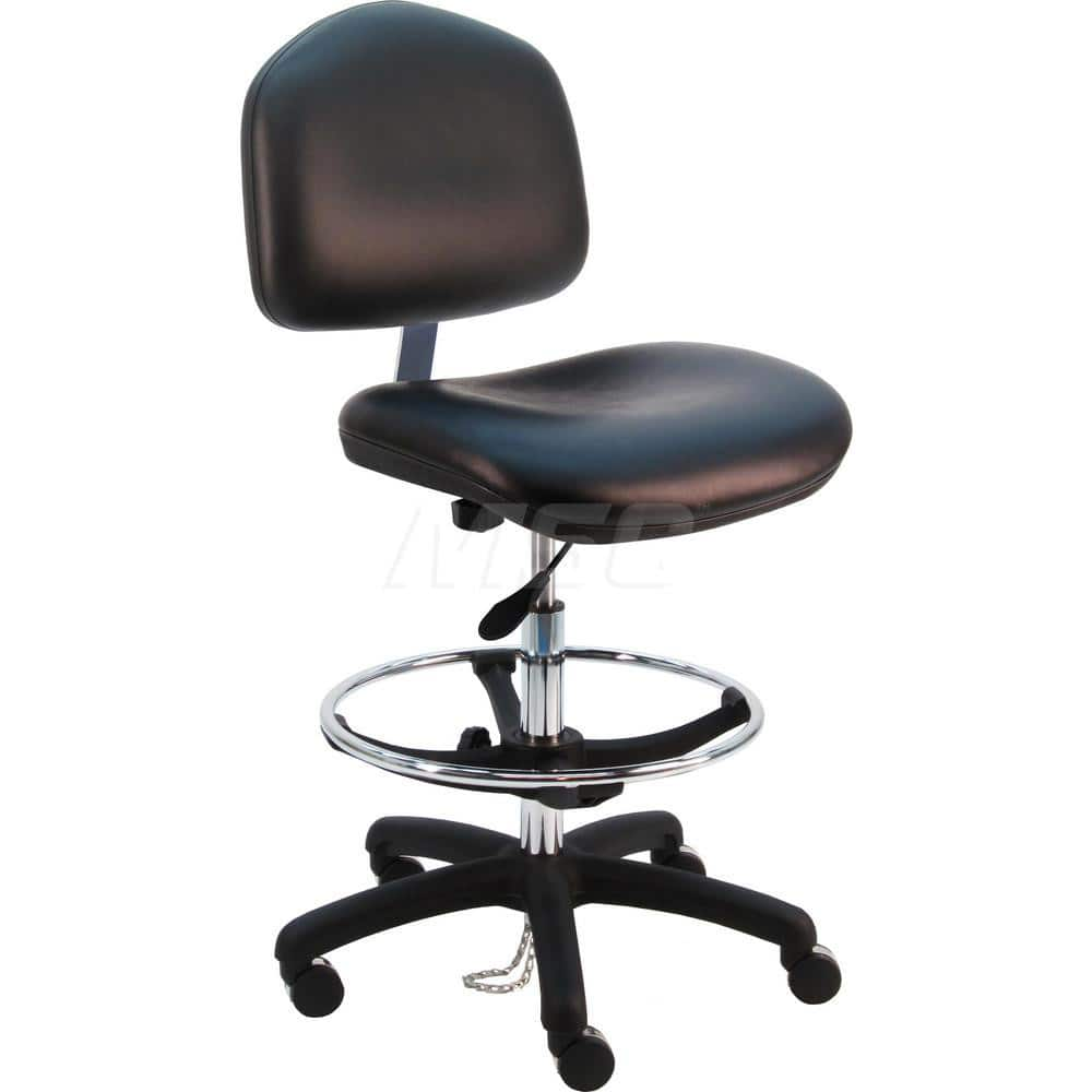 Task Chair: Vinyl, Black