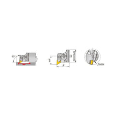 Replaceable Boring Bar Heads; Compatible Insert Style: DNMG; Compatible Insert Size Code: 442; Tool Material: Steel; Multi-use Tool: Yes; Lead Angle: 93.000; Through Coolant: Normal Pressure; For Shank Diameter: 1.5750 in; Cutting Tool Application: Facing