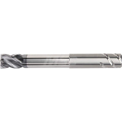 Corner Radius End Mill: 0.9843″ Dia, 4 Flutes, Solid Carbide 36 ° Helix, AlTiN Coated, Corner Radius End, Centercutting, Series HARVI I TE