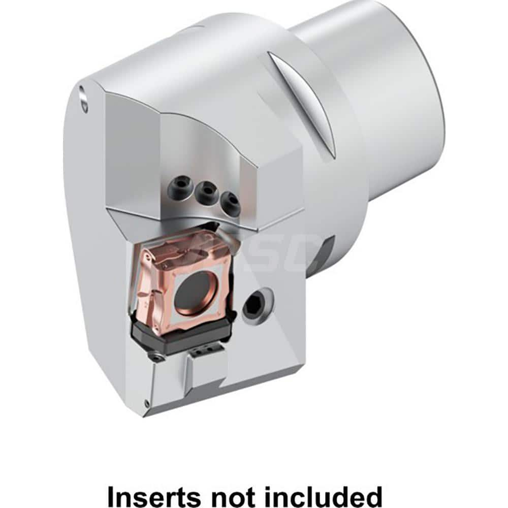 RH PSC Negative (Axial) Negative (Radial) Indexable Turning Toolholder - 75deg; Lead Angle, -6° (Axial)/-6.5° (Radial), 63mm Shank Diam, Takes CNUX191016R Inserts