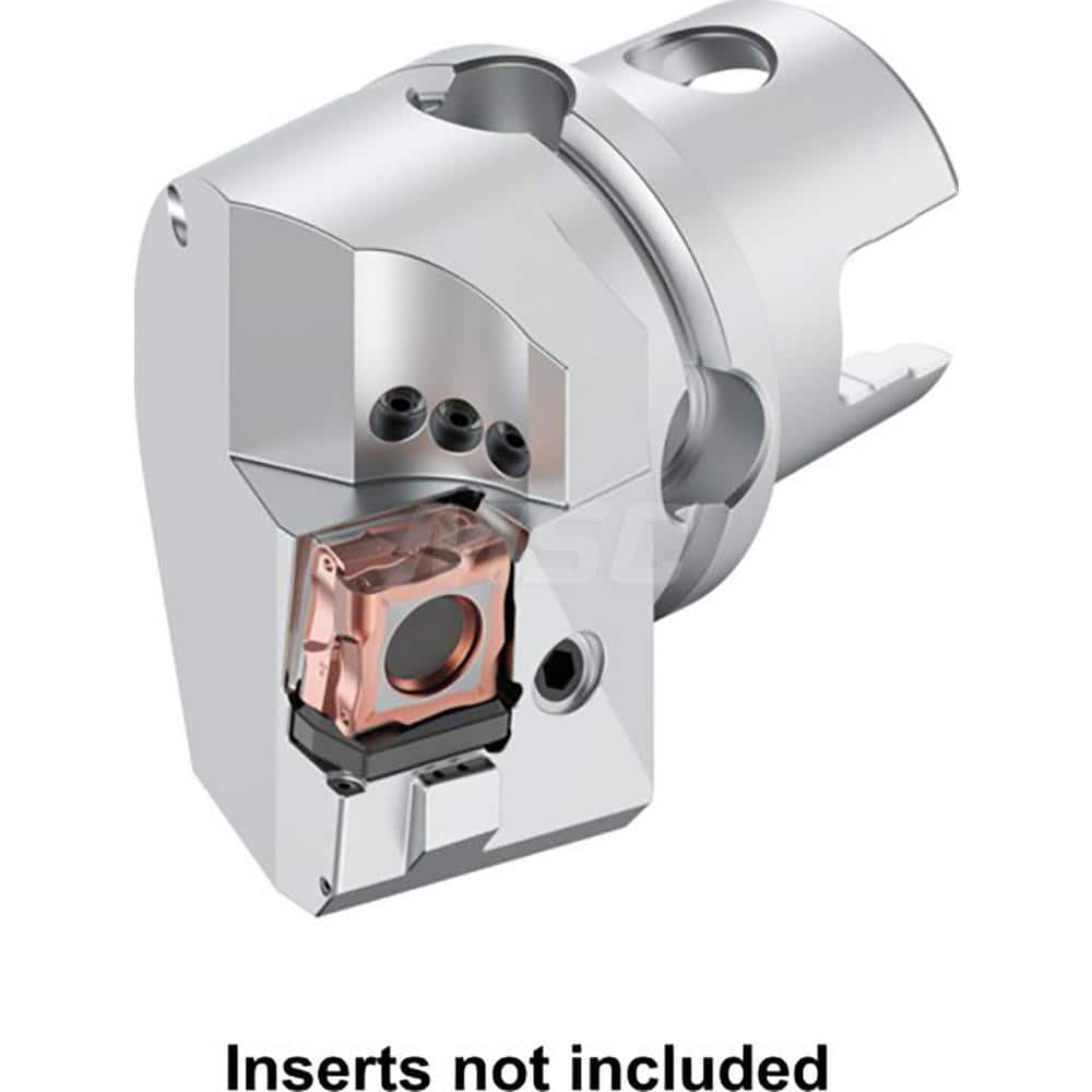 RH KM Negative (Axial) Negative (Radial) Indexable Turning Toolholder - 75deg; Lead Angle, -6° (Axial)/-6.5° (Radial), 80mm Shank Diam, Takes CNUX191016R Inserts